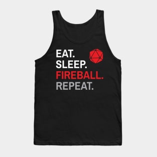 D&D Wizard Fireball Tank Top